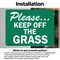 Signmission Please.Keep Off The Grass Trespassing Property OSHA Sign, Vinyl Decal, 14in W x 10in L, 2PK OS-2PACK-CL-D-1014-L-20002 - alternate 5